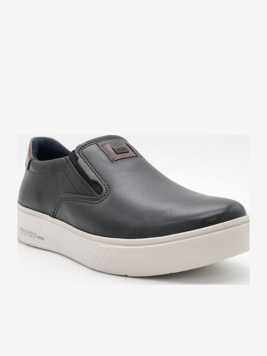 Δερμάτινα Ανδρικά Loafers σε Μαύρο Χρώμα