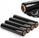 Stretch Film Xl Stretch Black Black 2.5kg Strong Opaque Roll Large 4 Pcs