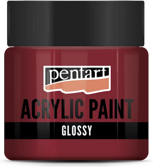 Acrylic Colours Glossy Shiny 50ml Pentart Red Wine