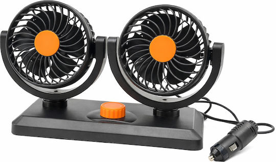 Car Fan Double F30a 24v Truck Lighter & 2 Speeds Adjustable Low Noise