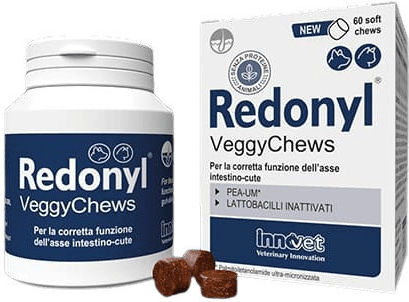 Innovet Redonyl Veggy Chews 60 Υποαλλεργικές Λιχουδιές Δέρμα Σκύλου Γάτας