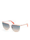 Guess Ochelari De Soare Pentru Femei Cu Ramă Metalică Neagră Și Lentile Portocalii Degrade GU00132 74P