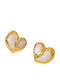 Awear Earrings Studs Steel Gold Plated