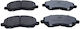 Jeep Compass 06 Quaro Silber Keramik Bremsbelag Vorderseite