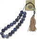 Lapis Stone Worry Beads From Silver With Tassel