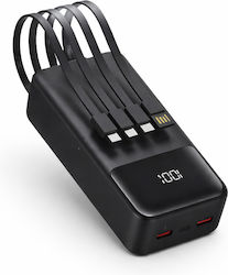 Takemore P863 Външна Батерия 30000mAh 22.5W с 2 USB-A Изходни Порта Power Delivery Черна