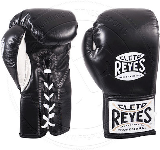 Cleto Reyes Mănuși de Box din Piele pentru Competiție Negre