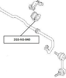 Λάστιχο Σταθεροποιητή Εμπρός Nissan Almera Tino 00 546134u006