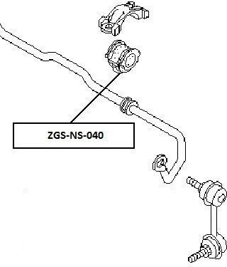 Гумено Ухо Предно Предно Окачване NIssa Almera Tino 00 546134u006