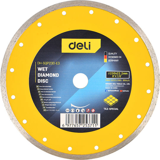 Deli Disc de Tăiere pentru Materiale de Construcție 230mm