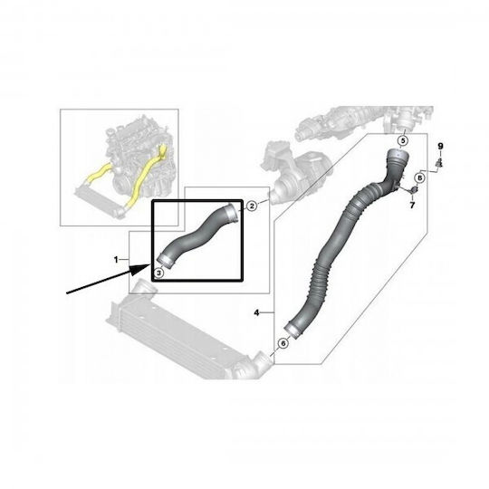Σωλήνας Τουρμπίνας Bmw 1 E82 E88 3 E90 E91 X1 E84 11617797482
