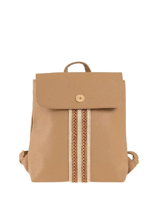 Modissimo Straw Women's Backpack Beige
