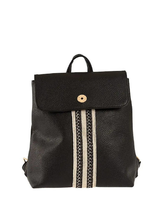 Modissimo Straw Women's Backpack Black