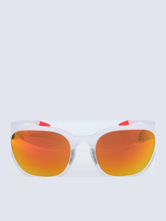 Smith Founder Unisex Γυαλιά Ηλίου με Διάφανο Σκελετό και Πορτοκαλί Φακό