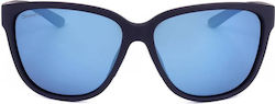 Smith Unisex Sunglasses with Navy Blue Frame and Blue Lens