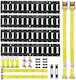 Vevor E-track Tie-down Rail Kit 4 Pack 0.6 M E Track Rails 20 Pcs Includes 2 Ratchet Straps & 4 O-rings & 4 Tie-offs D-ring & 2 Single Slots & 8 End Caps Fit Garages Vans Trailers