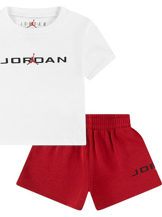 Kids Set with Shorts Summer 2 Pieces Red