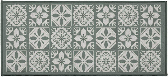 L-c Curly Non-Slip Rectangular Rug Sauge 50x120cm