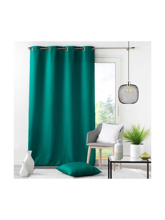 Κουρτίνα με Τρουκς Essentiel Emerald Green 140x...