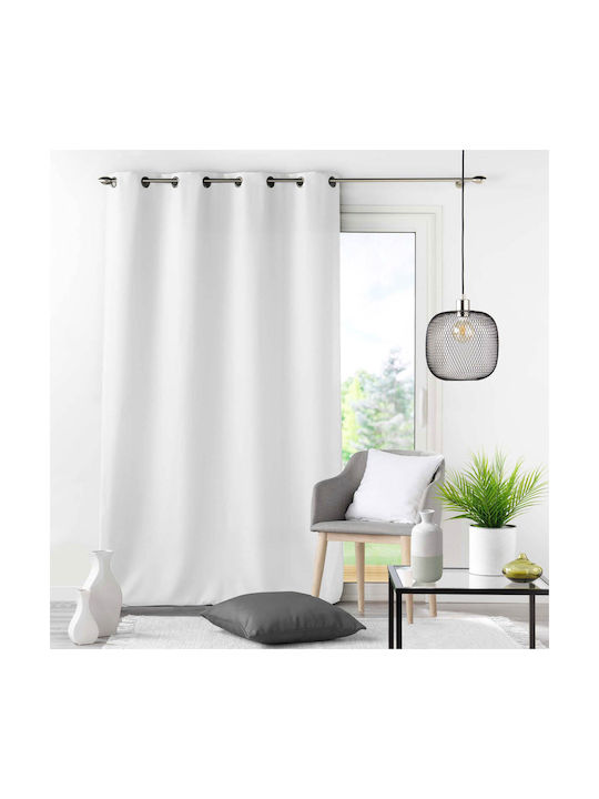 Κουρτίνα με Τρουκς Essentiel White 140x260εκ.