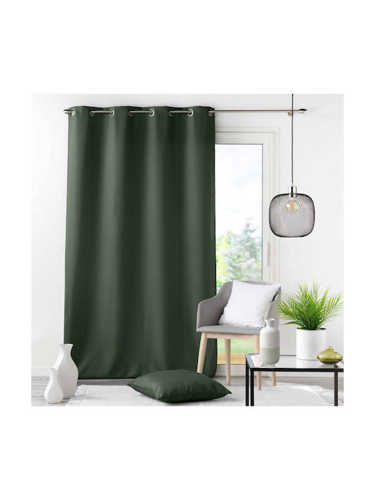 Κουρτίνα με Τρουκς Essentiel Khaki 140x260εκ.