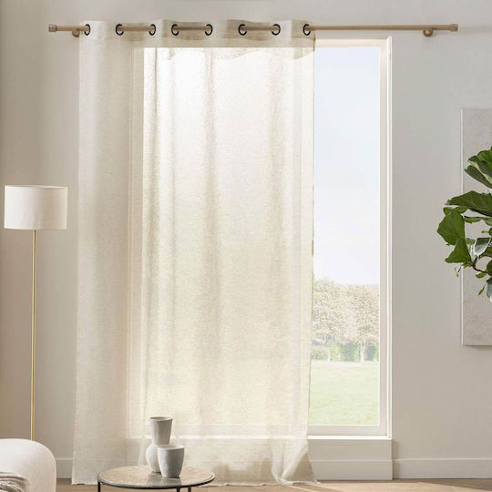 Vorhang mit Grommet Noa Ecru 140x260cm