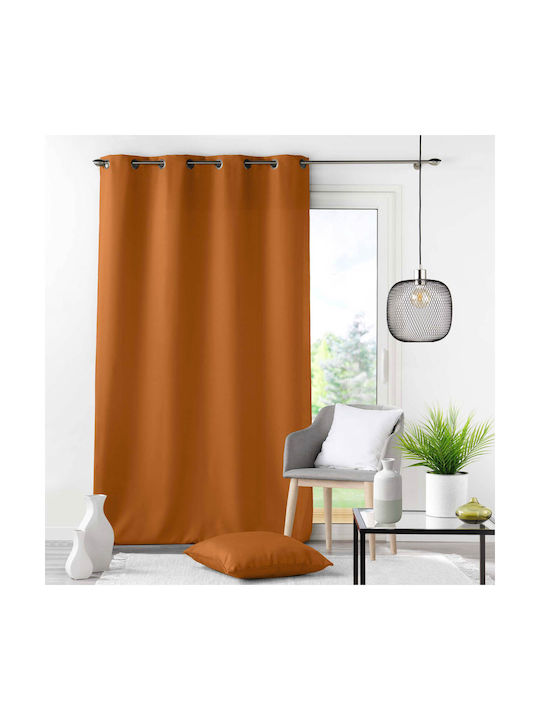 Curtain With Grommets Essentiel Camel Brown 140...