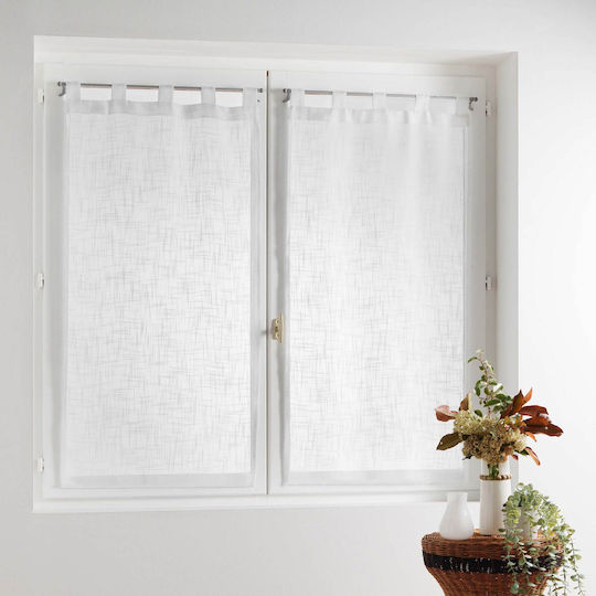 Vorhang Für Fenster Mit Obere Registerkarte Haltona Weiß 60x90cm
