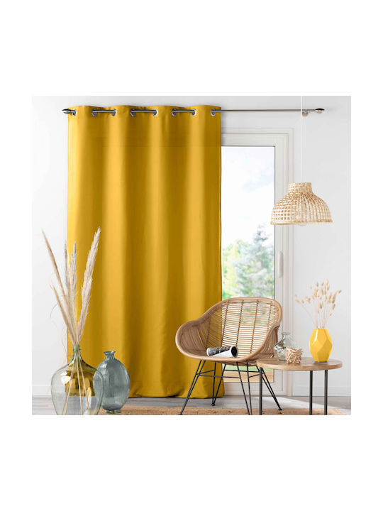 Завеса с Халки Absolu Mustard 140x280см