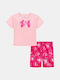 Kids Summer Set with Leggings 2pcs Pink