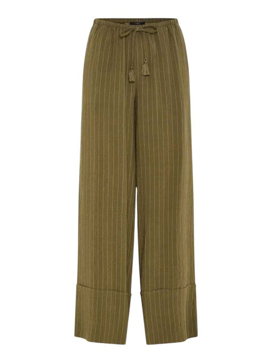 Funky Buddha Pantaloni Largi Damă Dusty Olive M...