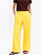 Women's Pantaloons with Rubber Band Striped Yellow