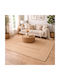 Handmade Wicker Beige Runner Rug 80x150cm