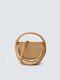 Straw Women's Shoulder Bag Tabac Brown