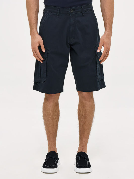 Brokers Jeans Ανδρική Βερμούδα Cargo Μπλε