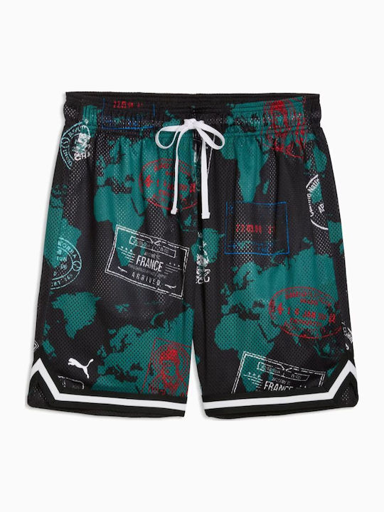 PUMA Αθλητική Ανδρική Βερμούδα Black/aop