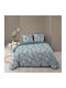 L-c Morgane Cotton Double Duvet Cover 240x220 L-c Morgane Blue