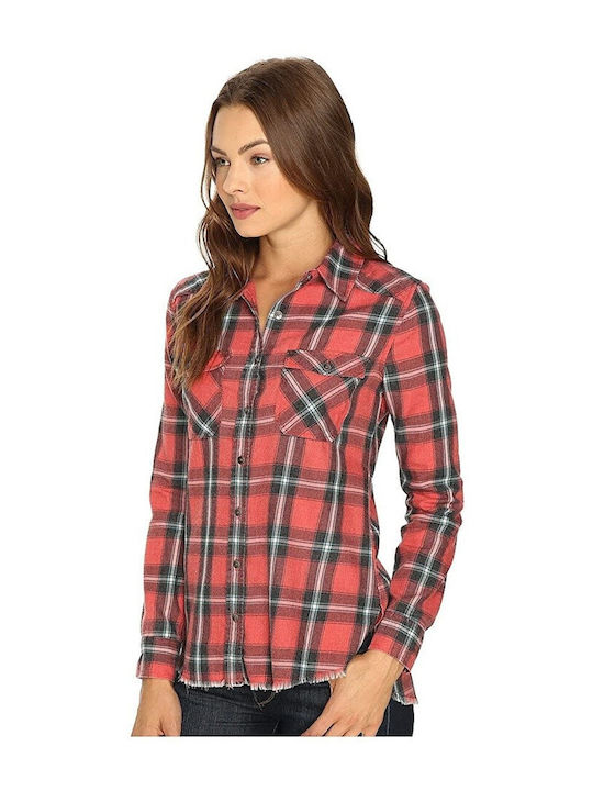 Frenzy Long Sleeve Women's Shirt Rad Red