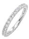 Xrisokosmima Women's Eternity Band Ring with Zircon Made of Silver