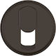 Celiane Plate RJ11 Telephone Socket Black