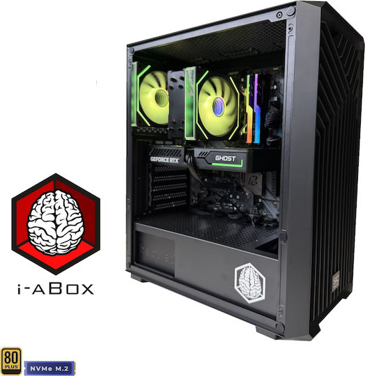 i-aBox Entry Lvl V6 G Eco Gaming Desktop PC (Ryzen 7-5700X/16GB DDR4/512GB SSD/GeForce RTX 5060 Ti/No OS)