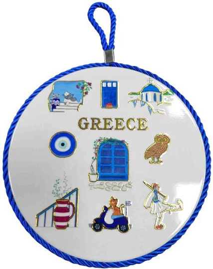 3D Hanging Wall Decor Made of Ceramic Material 20x20cm