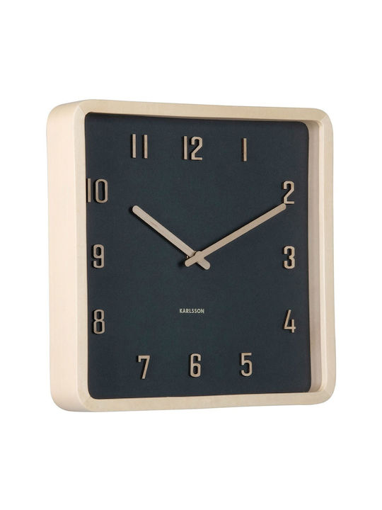 Karlsson Nervadura Wooden Wall Clock Black 26x5.3cm