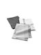 L-c Vibrato Tea Towel Made of 100% Cotton in Gray Colour 50x70cm 3 Pieces