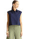 Sleeveless Women's Denim Shirt Navy
