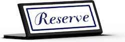 Infosign Reserviert Plexiglas Tischschilder Typ L Weiß Infosign Reserviert Plexiglas Tischschilder Typ L Weiß
