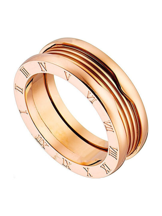 Verorama Women's Steel Gold Plated Ring