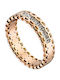 Verorama Women's Steel Gold Plated Ring