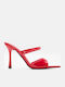 Mules With High Heel In Red Colour