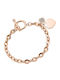 Verorama Women's Bracelet with Heart Design from Gold Plated Stainless Steel